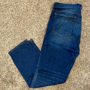 Mens Denim Jeans - GAP - 33x30- Slim Straight Cut - Indigo Wash